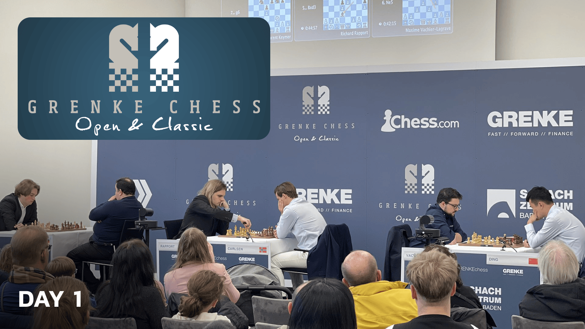 拉波特击败卡尔森，夺得 GRENKE 国际象棋经典赛领先